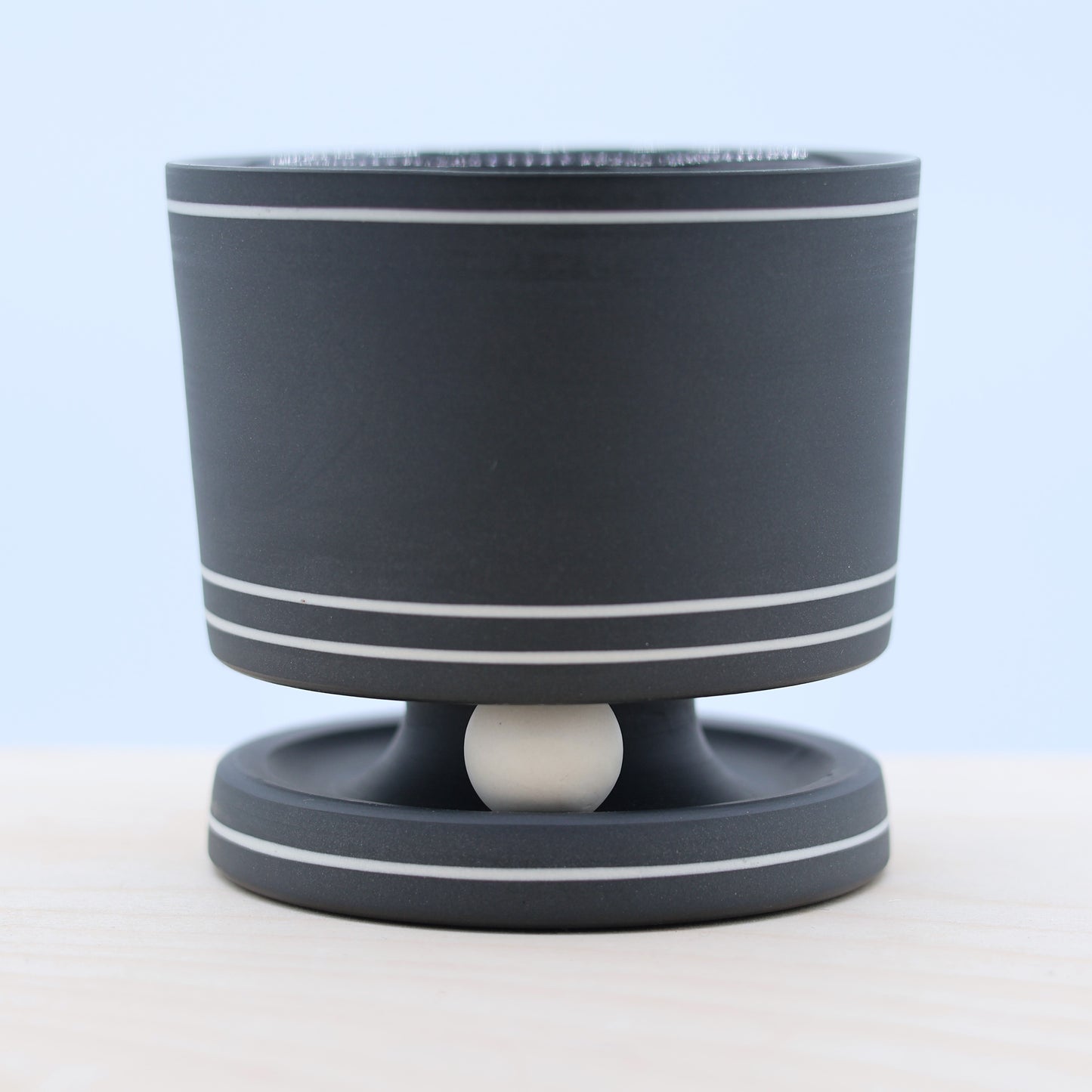 "Black and White" Rolling Rocks Tumbler