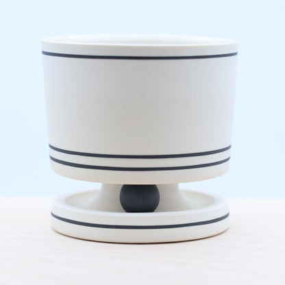 "White & Black" Rolling Rocks Tumbler