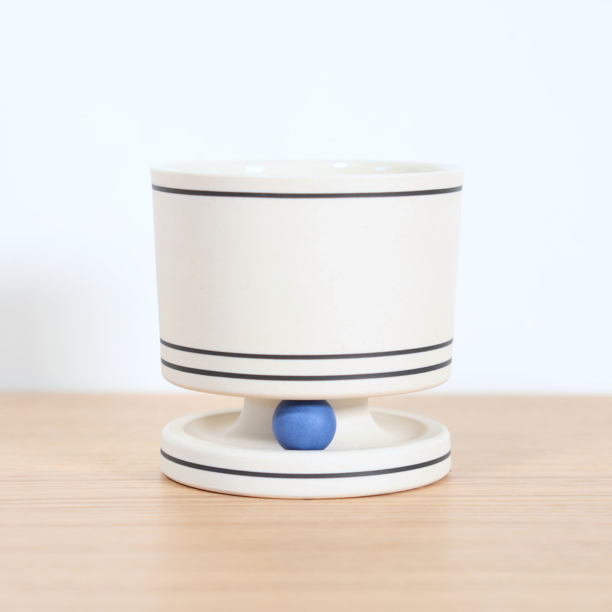 "White-Black & Blue" Rolling Rocks Tumbler