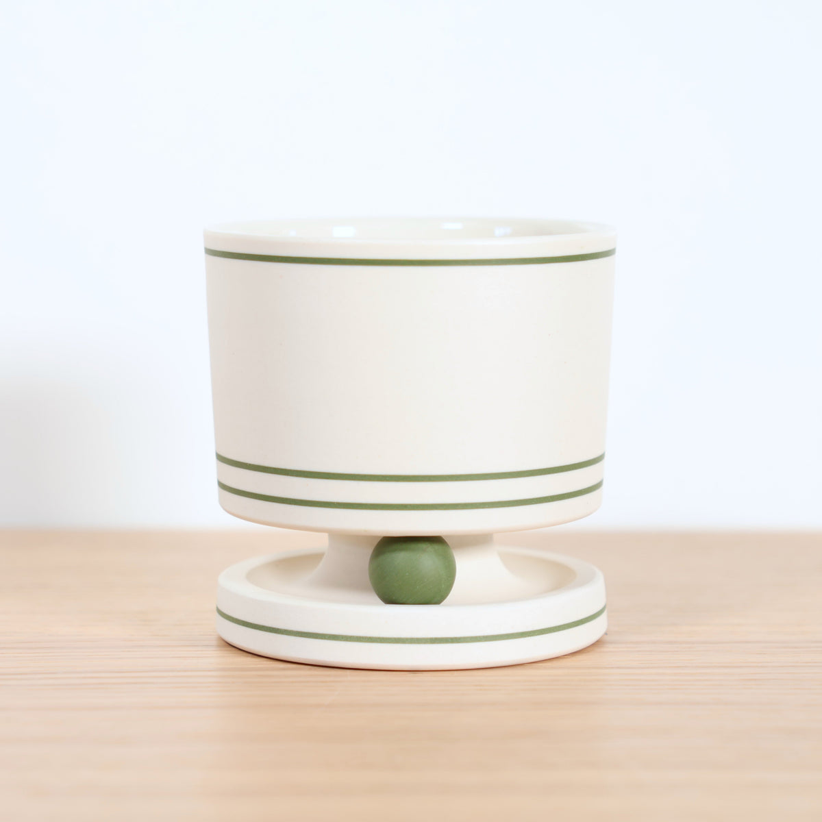 "White & Green" Rolling Rocks Tumbler