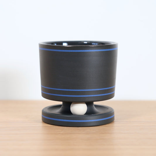 "Black-Blue & White" Rolling Rocks Tumbler