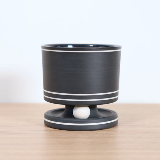 "Black & White" Rolling Rocks Tumbler