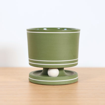 "Green & White" Rolling Rocks Tumbler
