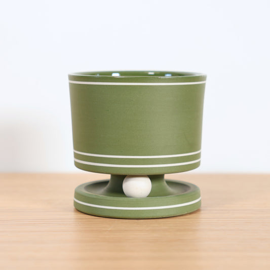 "Green & White" Rolling Rocks Tumbler