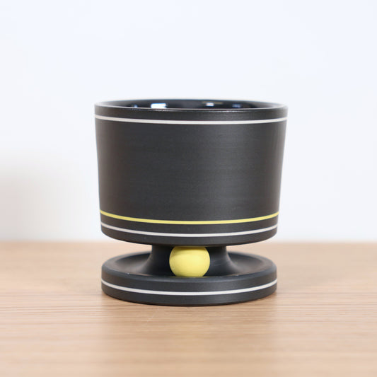 "Black-White & Yellow" Rolling Rocks Tumbler