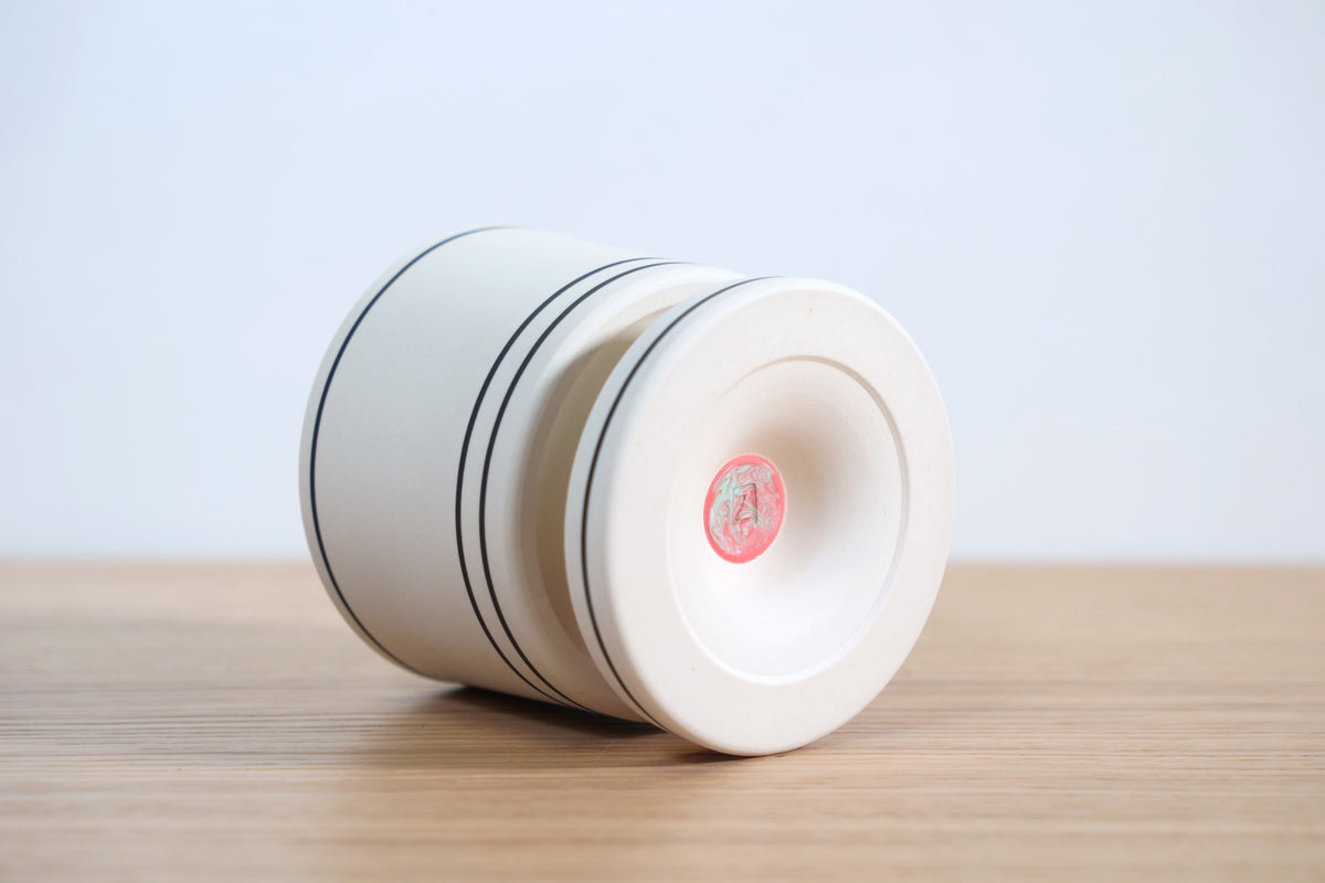 "White & Black" Rolling Rocks Tumbler