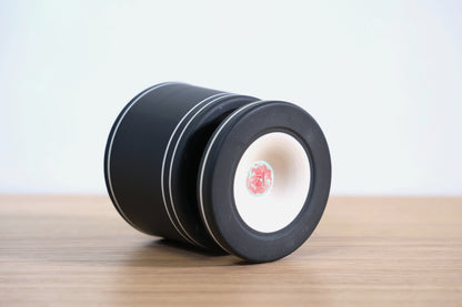 "Black & White" Rolling Rocks Tumbler
